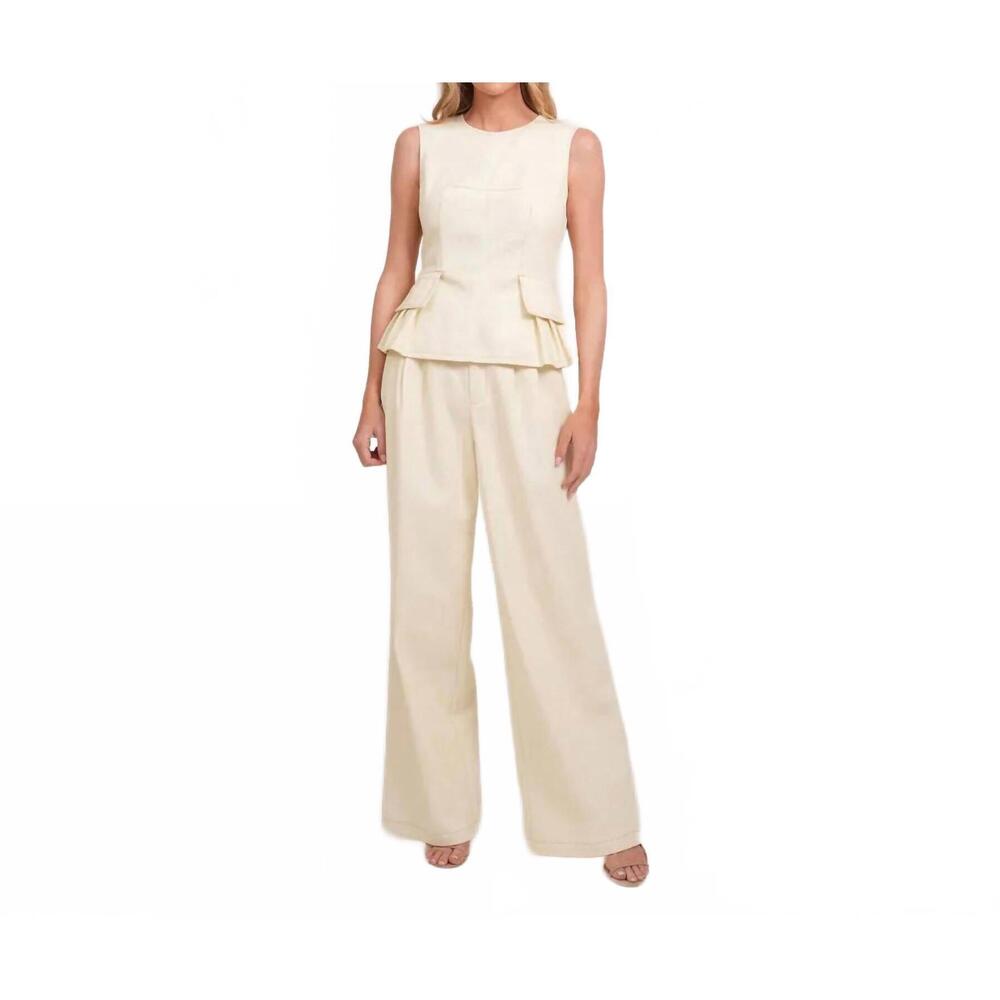 NEW PARENTEZI lucille top in vanilla
